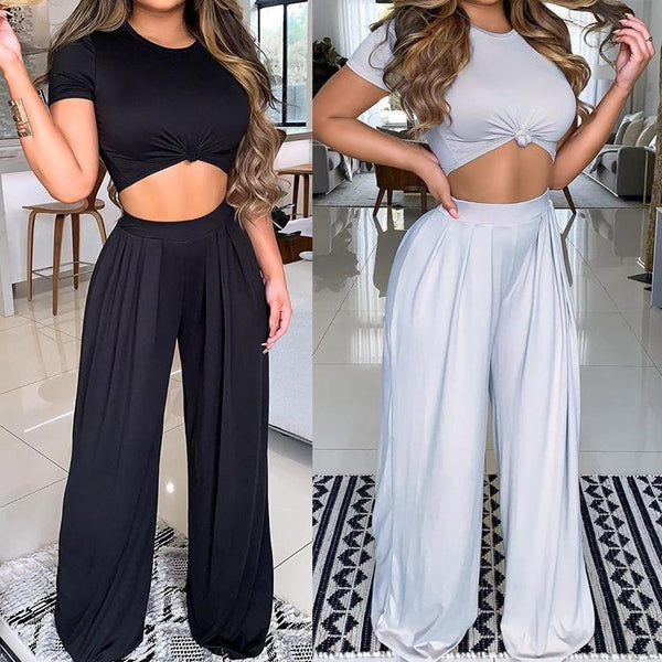 O-neck Two-piece Set - Serenity Heart Boutique