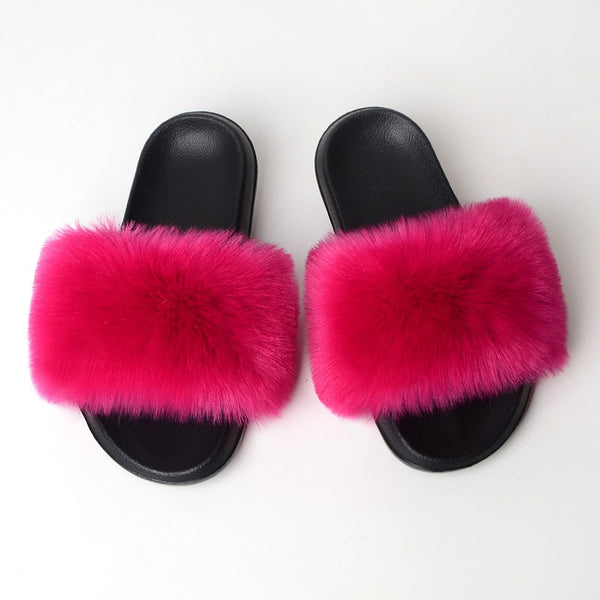 Cuffing Season Faux Fur Slippers - Serenity Heart Boutique